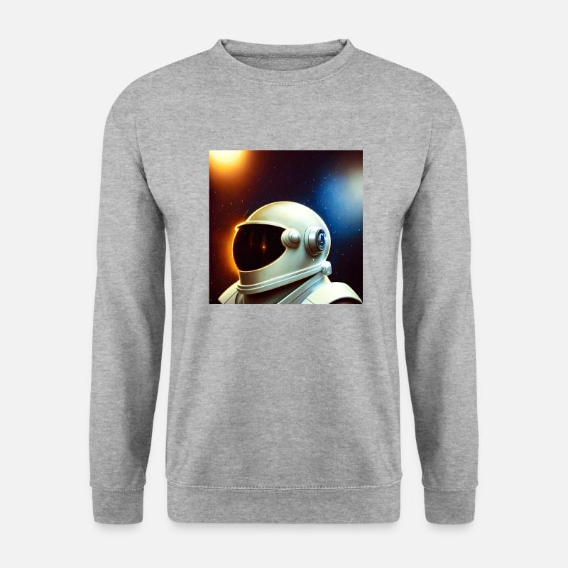 Helden des Weltalls - Unisex Pullover - Weißgrau meliert