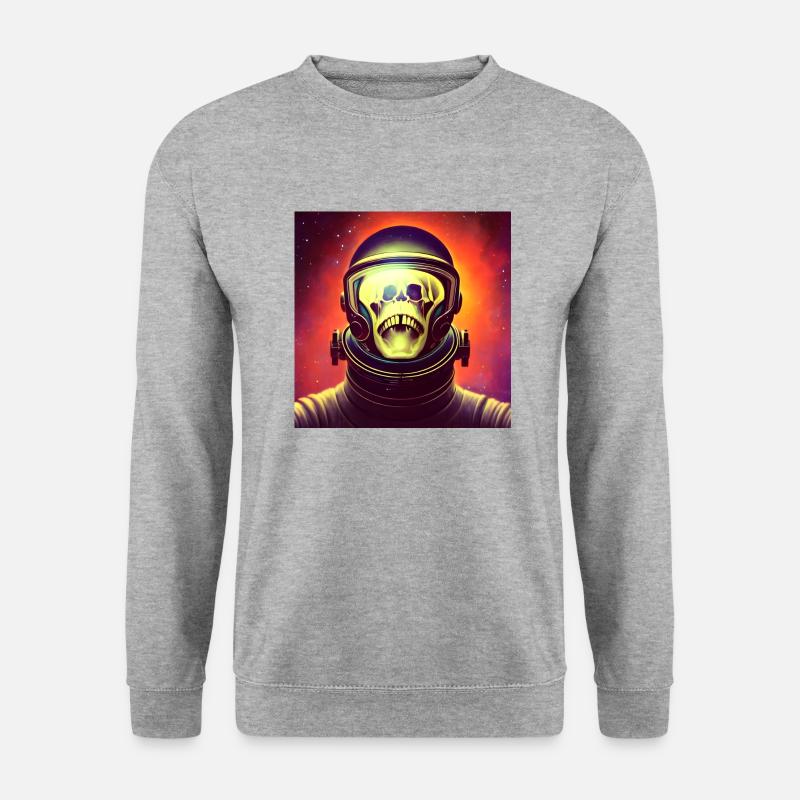Helden des Weltalls - Unisex Pullover - Weißgrau meliert