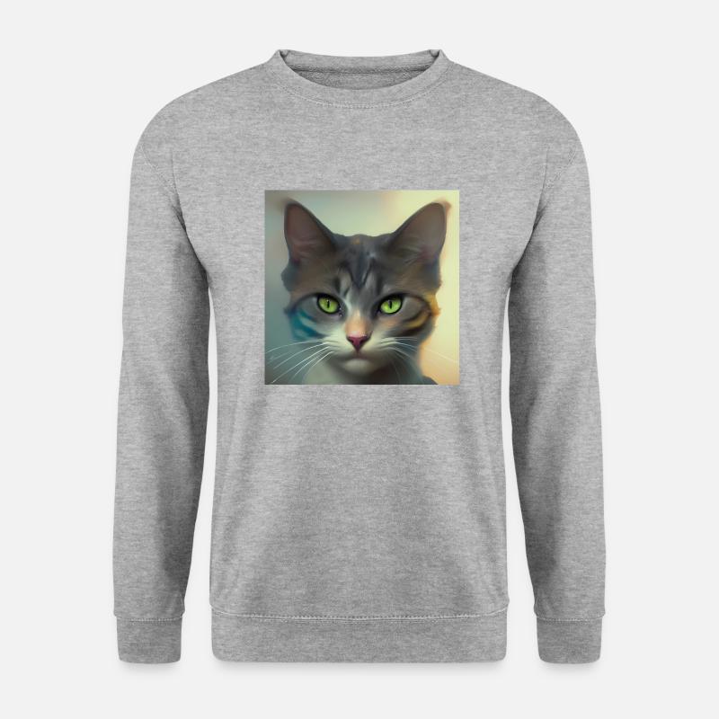 Tierfreund - Unisex Pullover - Weißgrau meliert