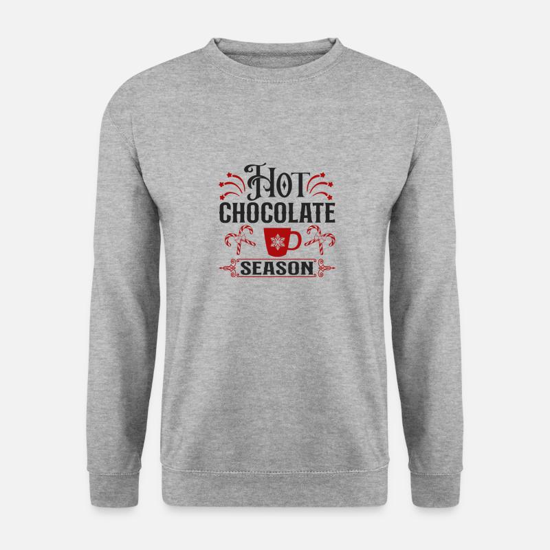 Hot Chocolate Season - Unisex Pullover - Weißgrau meliert