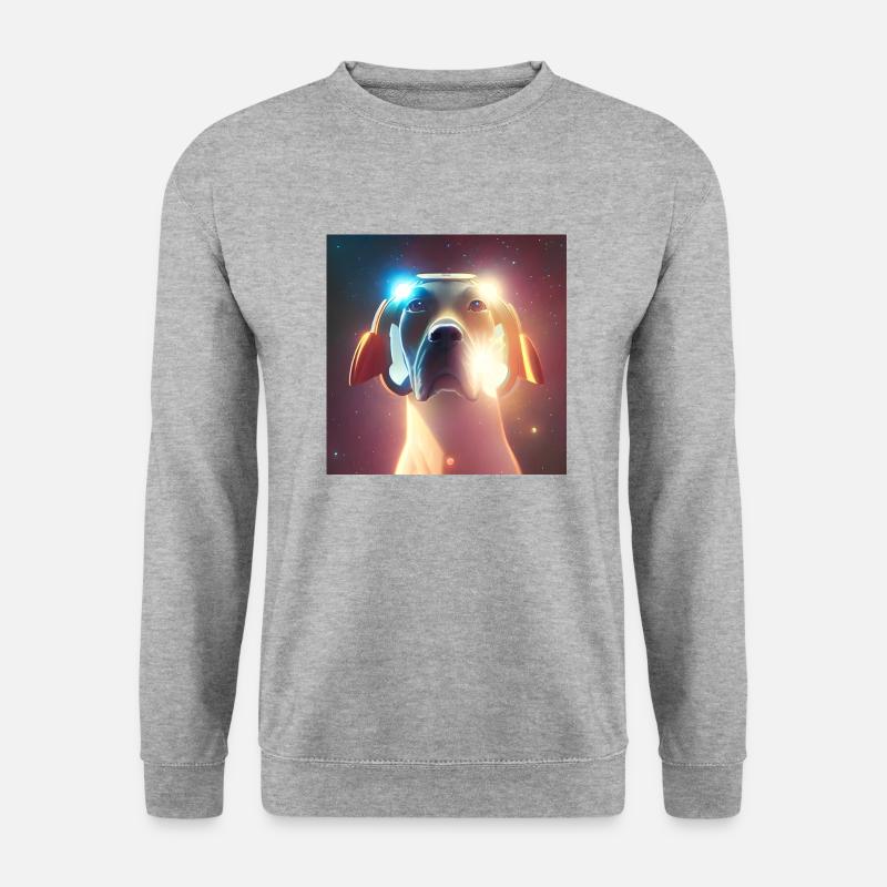 The Universe Dog - Unisex Pullover - Weißgrau meliert