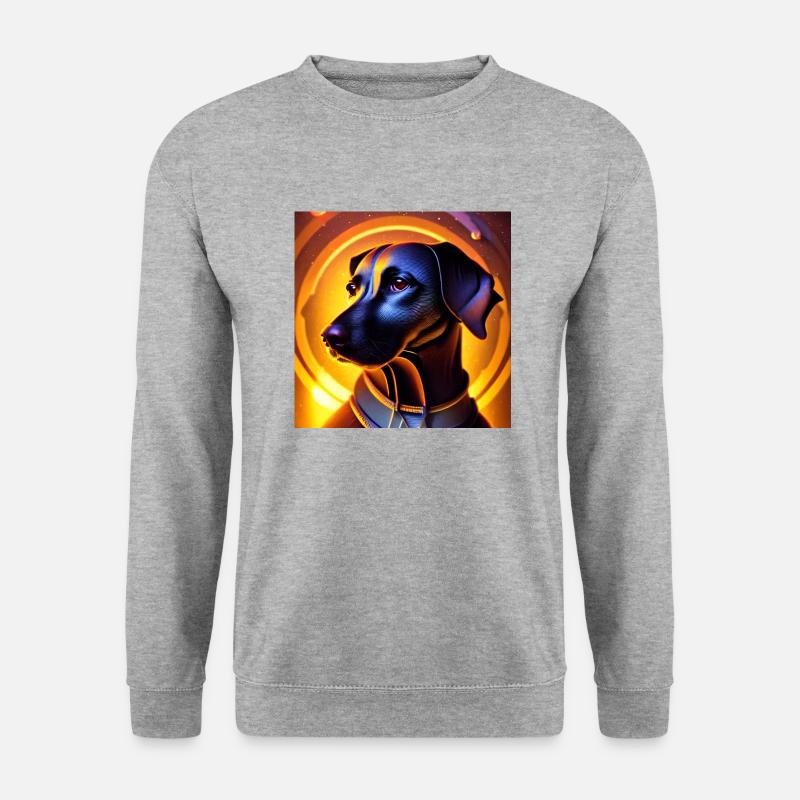 The Universe Dog - Unisex Pullover - Weißgrau meliert