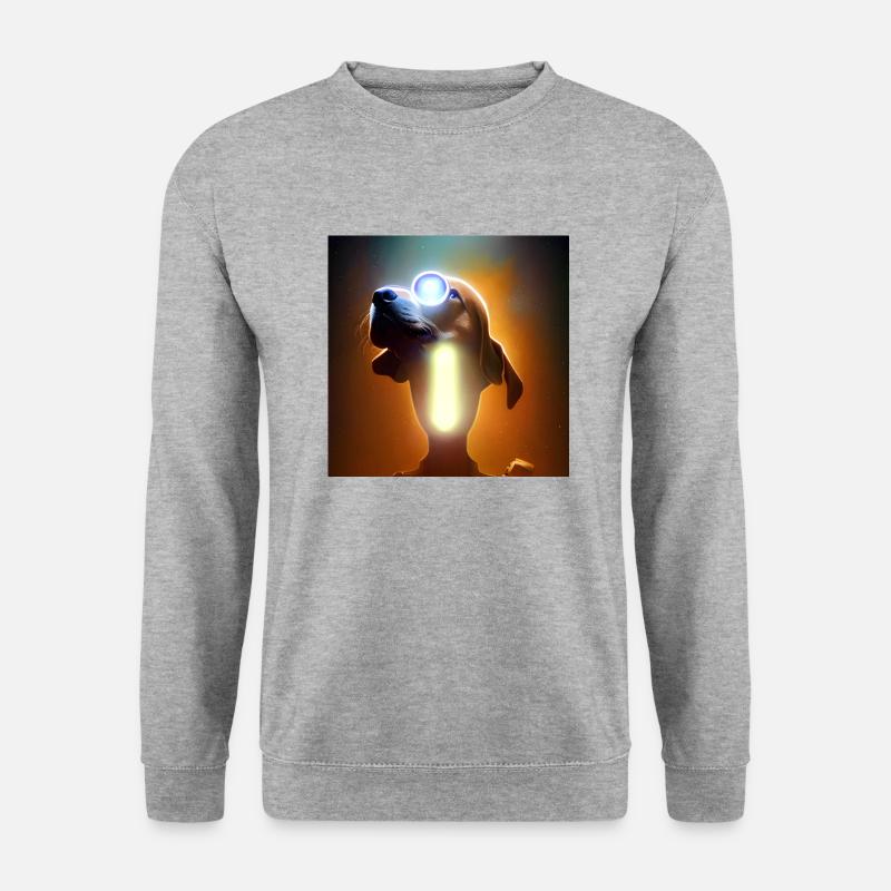 The Universe Dog - Unisex Pullover - Weißgrau meliert