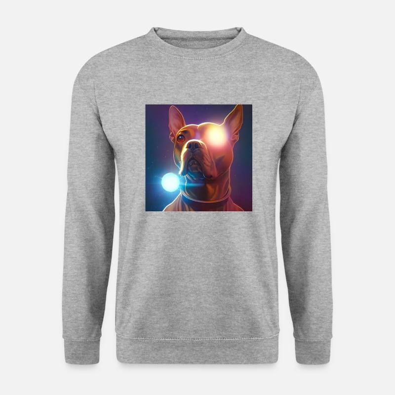 The Universe Dog - Unisex Pullover - Weißgrau meliert