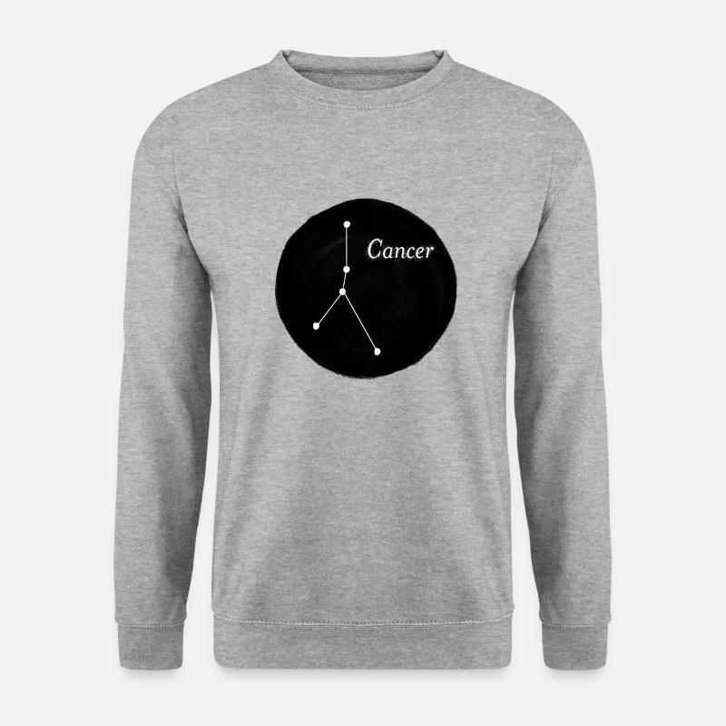 Sternzeichen Krebs - Unisex Pullover - Weißgrau meliert