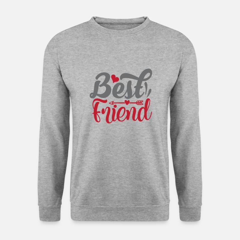 Best Friend - Unisex Pullover - Weißgrau meliert