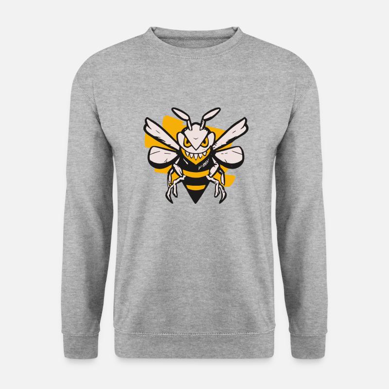 Evil Bee - Unisex Pullover - Weißgrau meliert