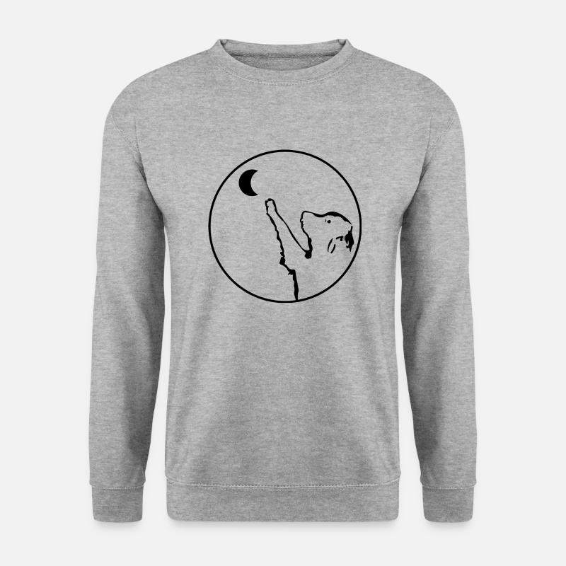 Hund Dog - Unisex Pullover - Weißgrau meliert