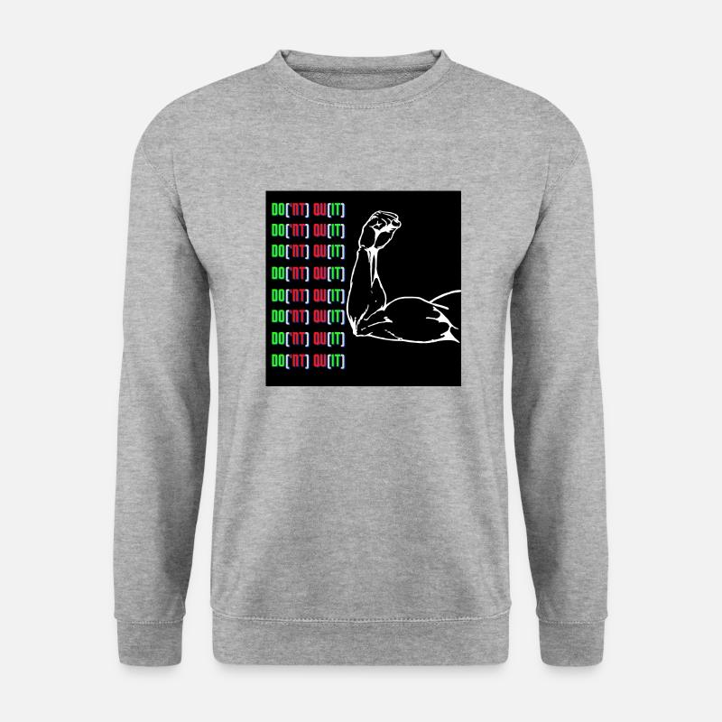 DO IT - Unisex Pullover - Weißgrau meliert