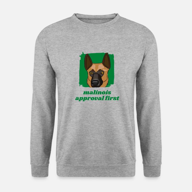 Malinois approval - Unisex Sweatshirt - salt & pepper