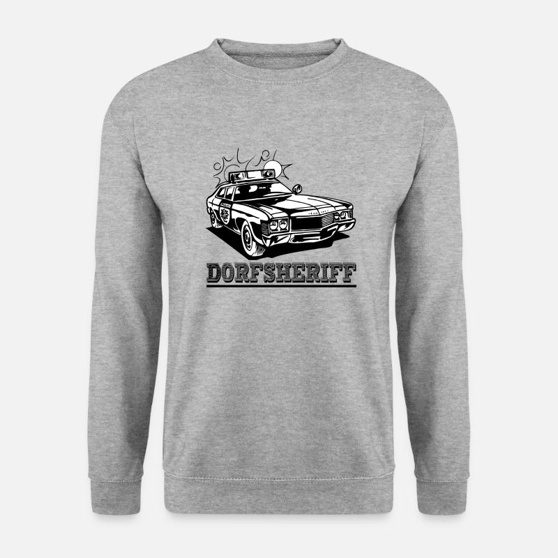 Dorfsheriff - Unisex Pullover - Weißgrau meliert