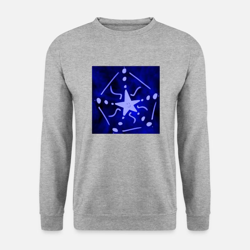 ELEKTRISCHER STERN - Unisex Pullover - Weißgrau meliert