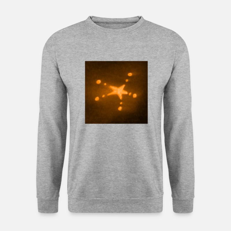 ORANGE STERN - Unisex Pullover - Weißgrau meliert
