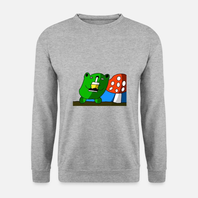 Frogi - Unisex Pullover - Weißgrau meliert