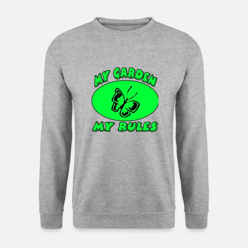Garten - Unisex Pullover - Weißgrau meliert