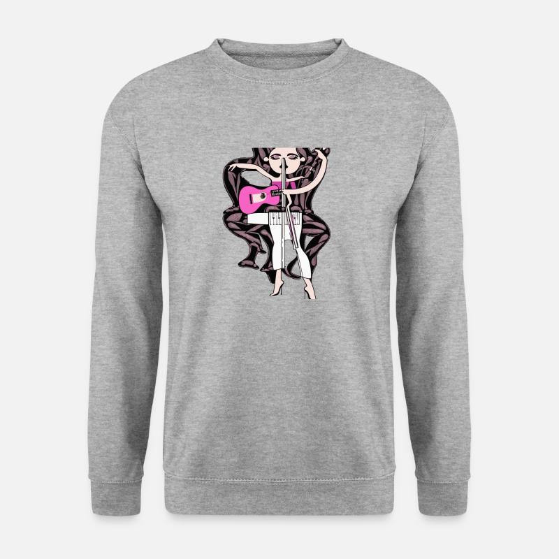 Musik Mädchen - Unisex Pullover - Weißgrau meliert