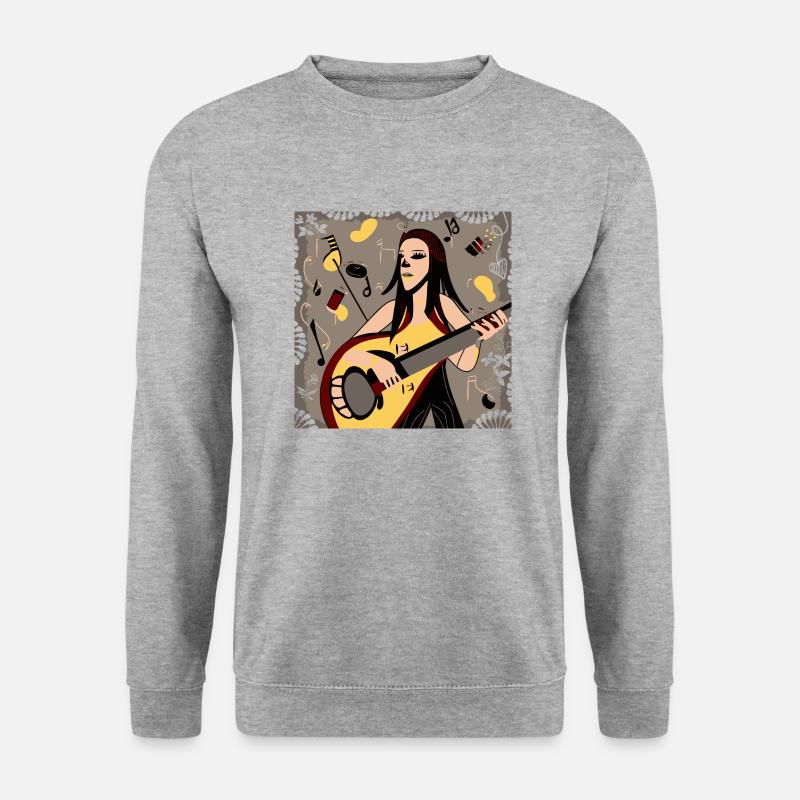 Musik Mädchen - Unisex Pullover - Weißgrau meliert