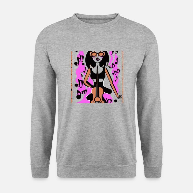 Musik Mädchen - Unisex Pullover - Weißgrau meliert