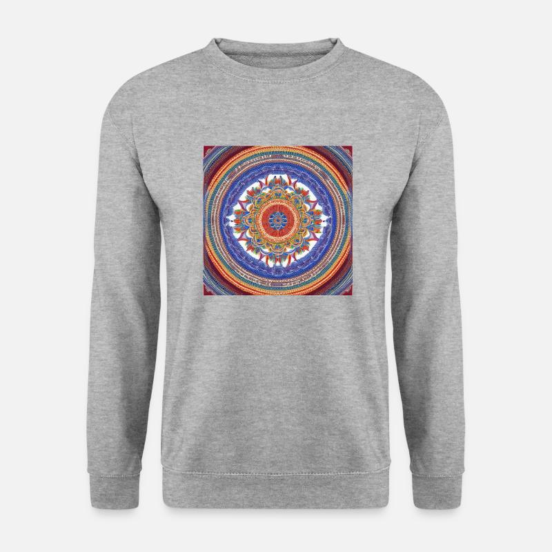Heilige Symmetrie - Unisex Pullover - Weißgrau meliert