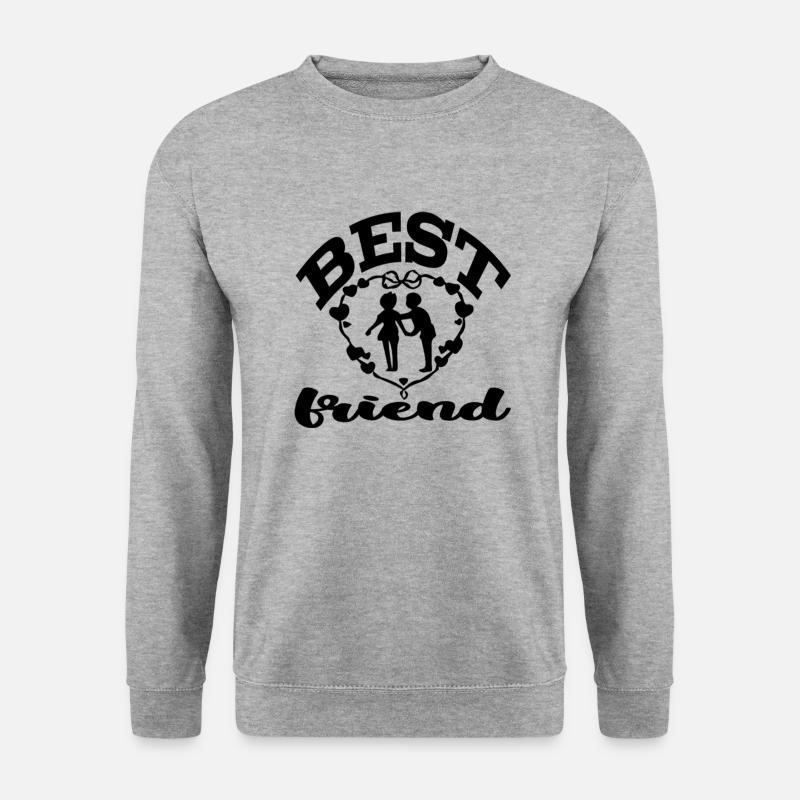 Best Friend - Unisex Pullover - Weißgrau meliert
