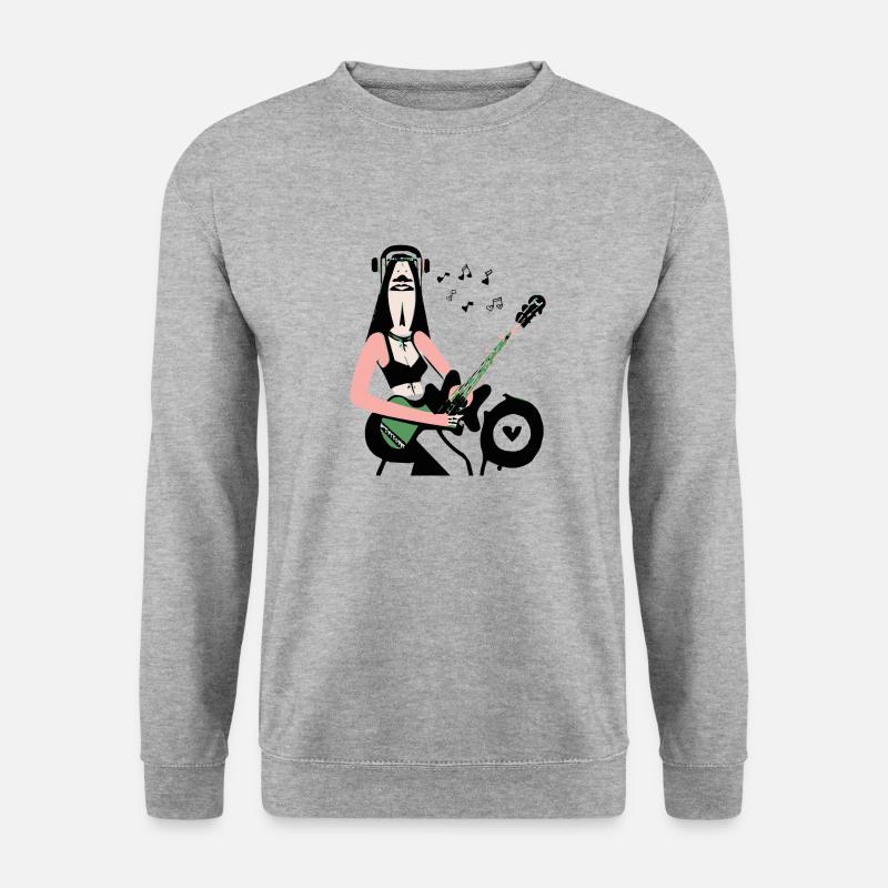 Musik Mädchen - Unisex Pullover - Weißgrau meliert