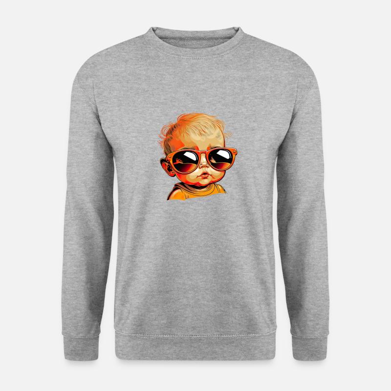 Cool Kid - Unisex Pullover - Weißgrau meliert