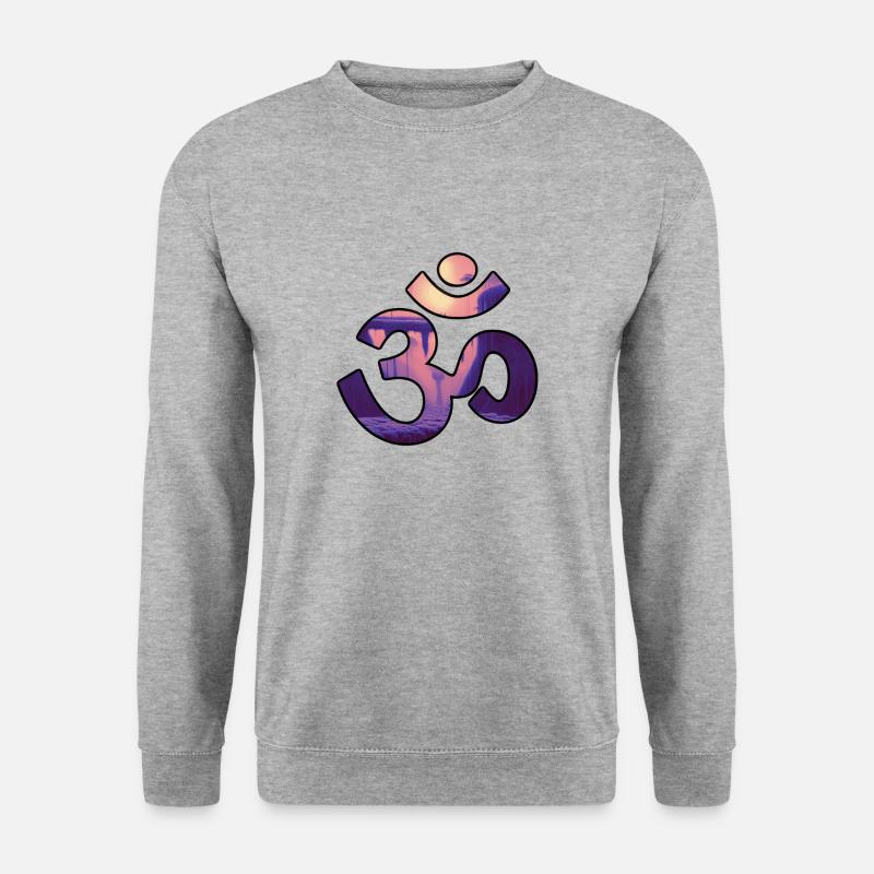 VENICE OM - Unisex Pullover - Weißgrau meliert