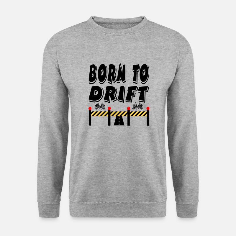 Auto - Unisex Pullover - Weißgrau meliert