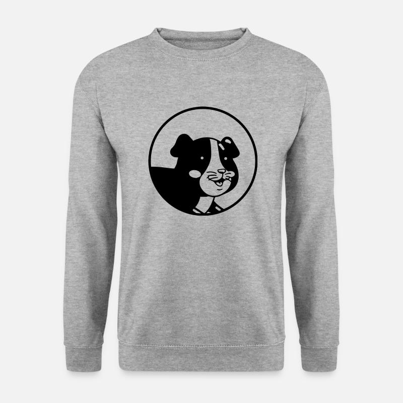 DOG CAT PET - Unisex Pullover - Weißgrau meliert