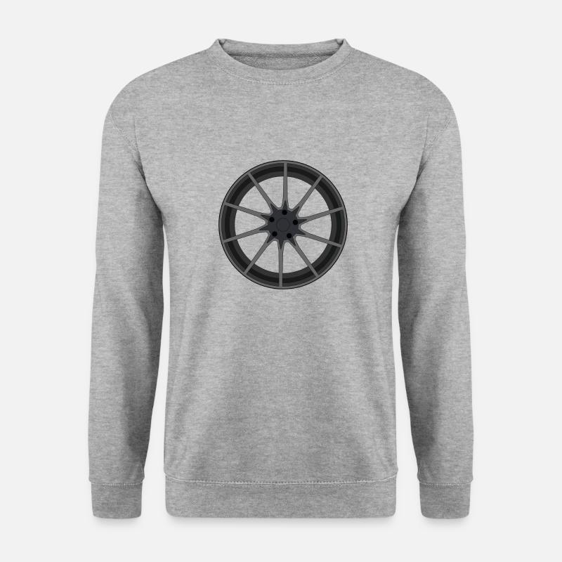 10 Speichen Felge - Unisex Pullover - Weißgrau meliert