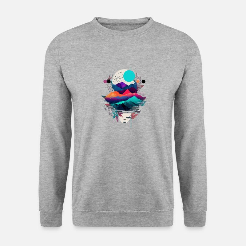 Reise zur Monderde T-Shirt - Unisex Pullover - Weißgrau meliert