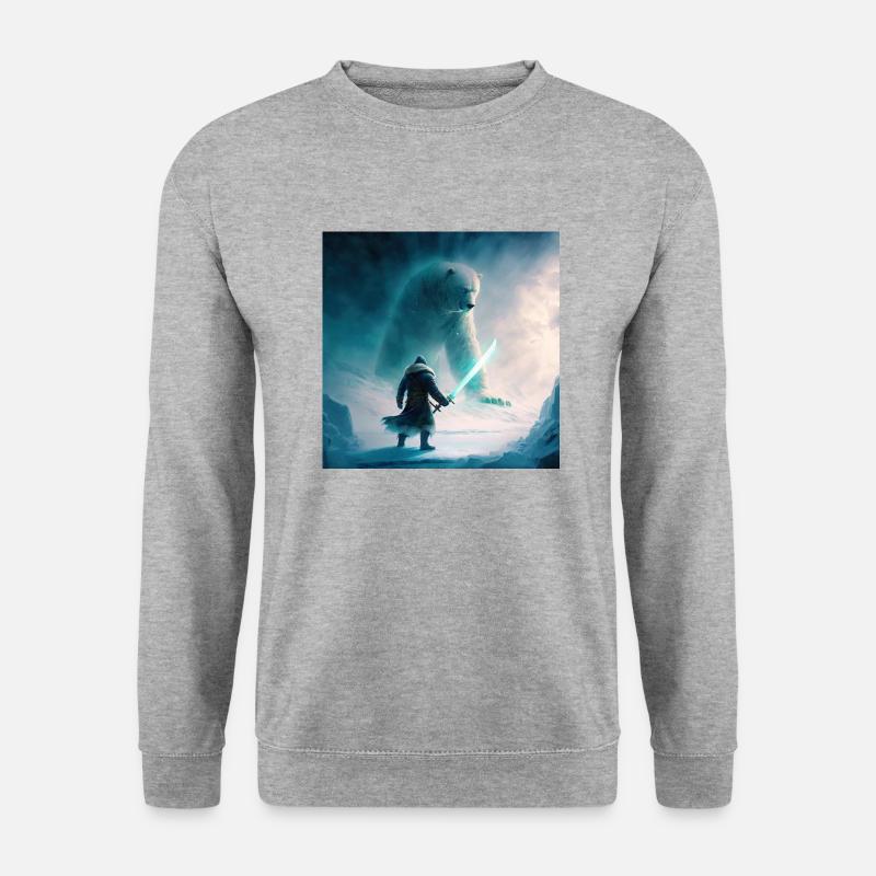 Samurai Vs Bear - Unisex Sweatshirt - salt & pepper