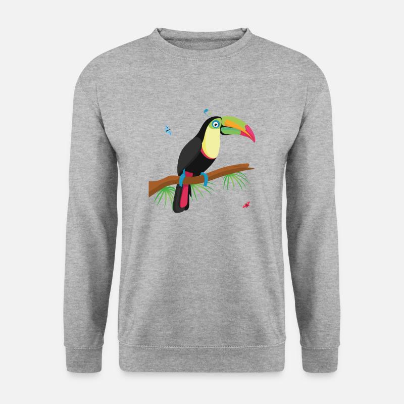 Tukan - Unisex Pullover - Weißgrau meliert