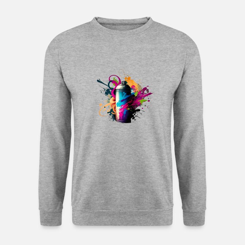 Can Graffiti - Unisex Pullover - Weißgrau meliert