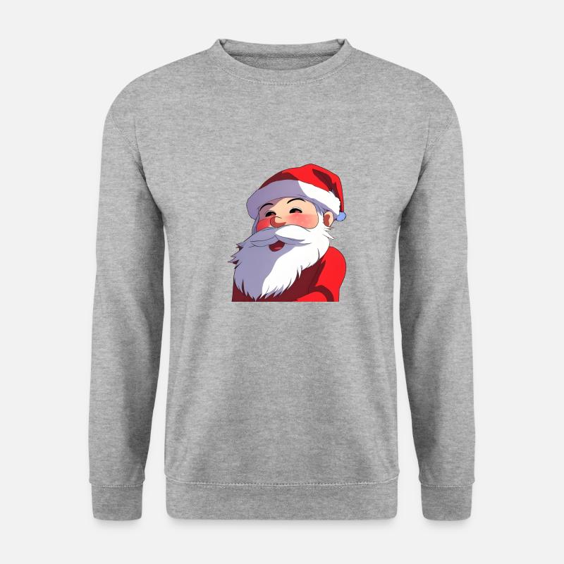 Santa - Unisex Pullover - Weißgrau meliert