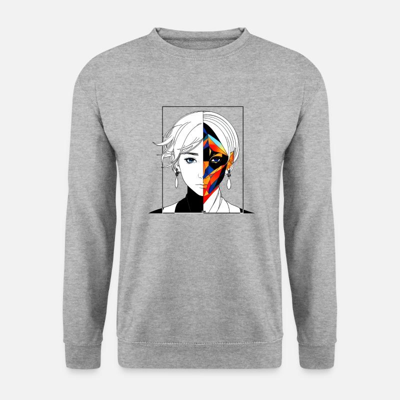 Cosmic Mirror Duality - Unisex Sweatshirt - salt & pepper