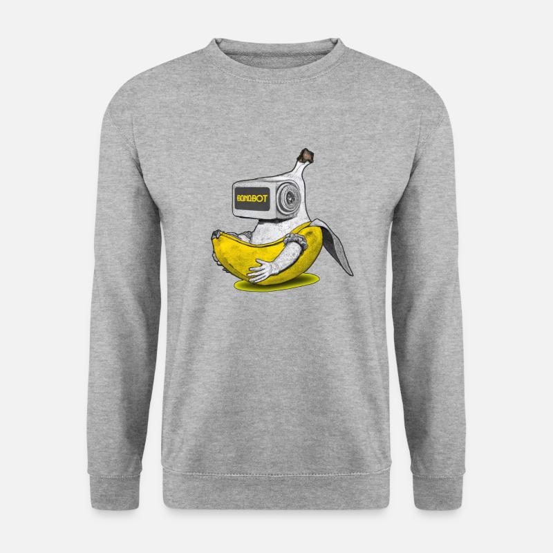 Banabot - Unisex Pullover - Weißgrau meliert