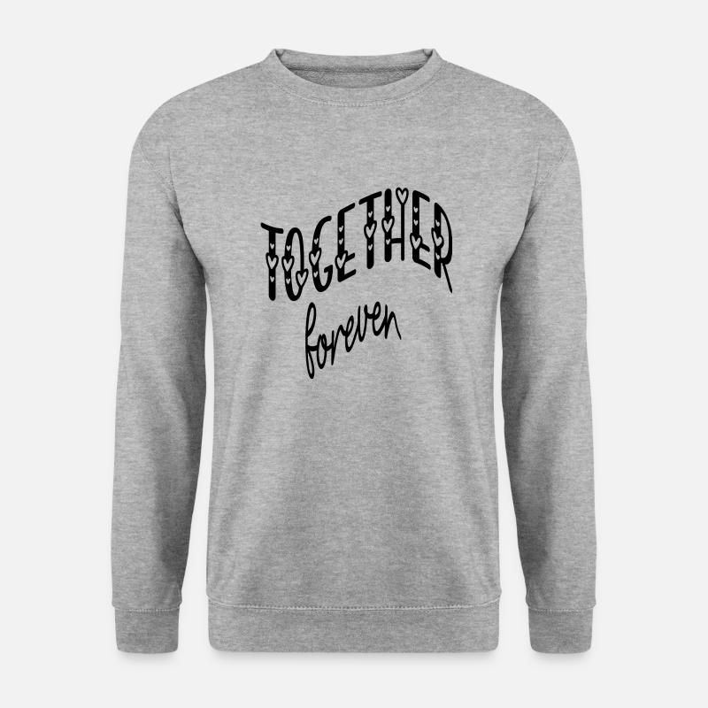 Together forever - Unisex Pullover - Weißgrau meliert