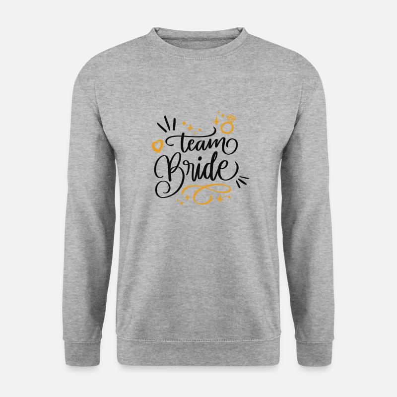 Team Bride - Unisex Pullover - Weißgrau meliert