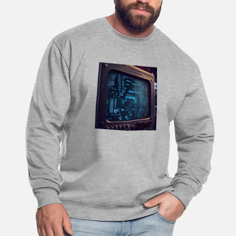 Code on a PC Screen Unisex Sweatshirt