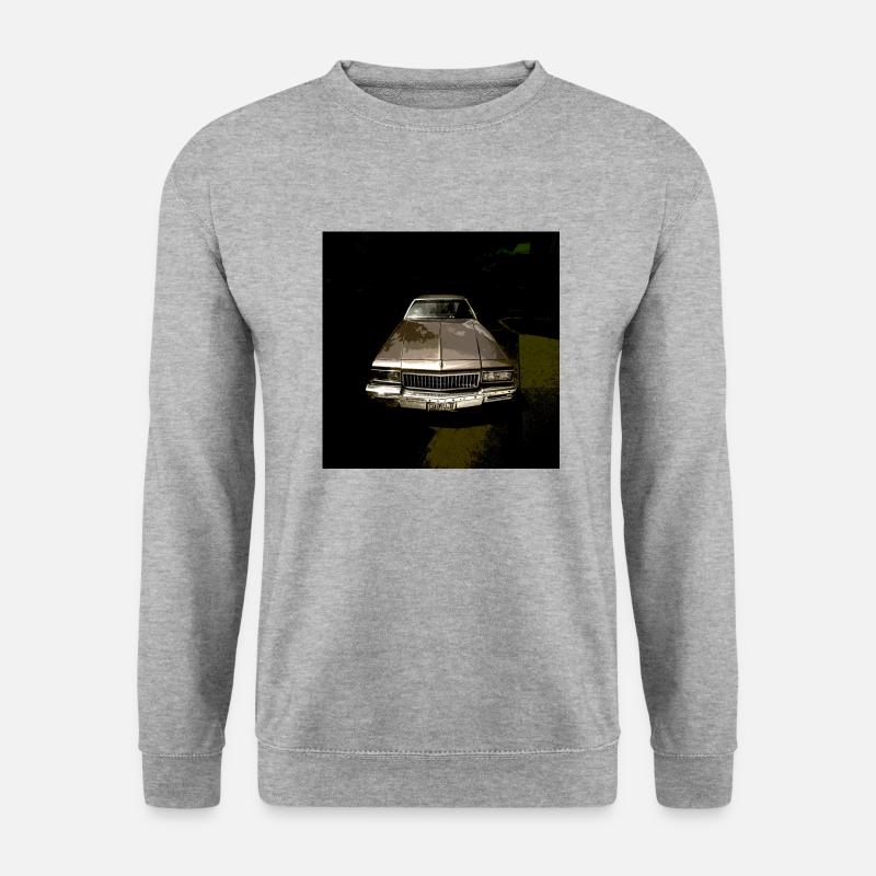 altes Auto USA - Unisex Pullover - Weißgrau meliert