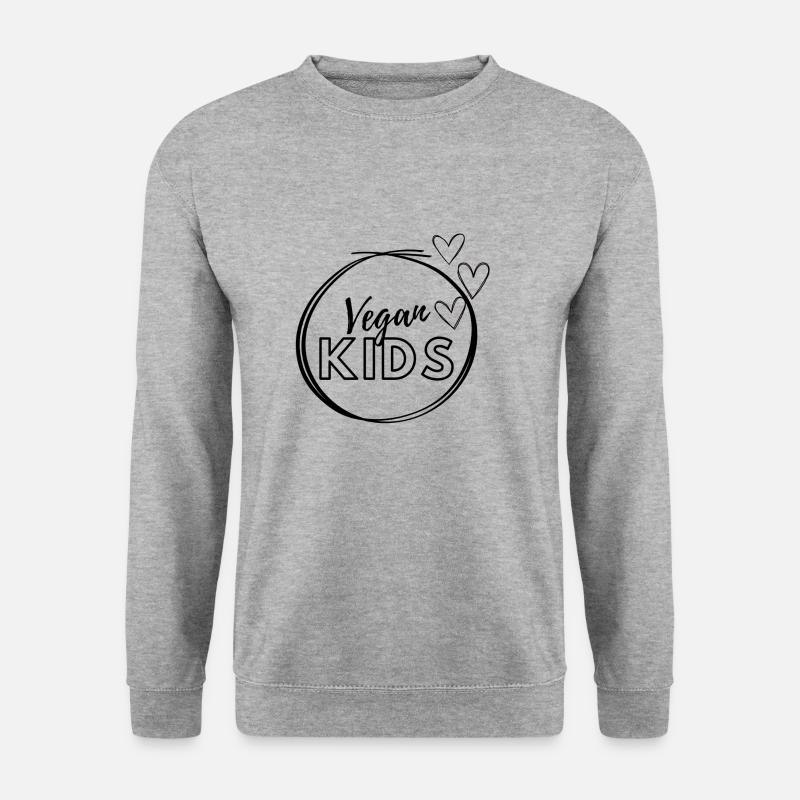 Vegan Kids - Unisex Pullover - Weißgrau meliert