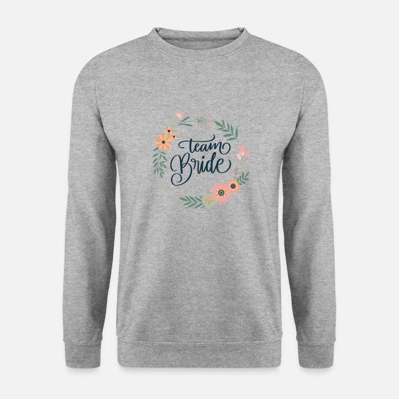 Team Bride 2 - Unisex Pullover - Weißgrau meliert