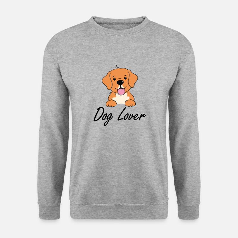 Dog Lover - Unisex Pullover - Weißgrau meliert