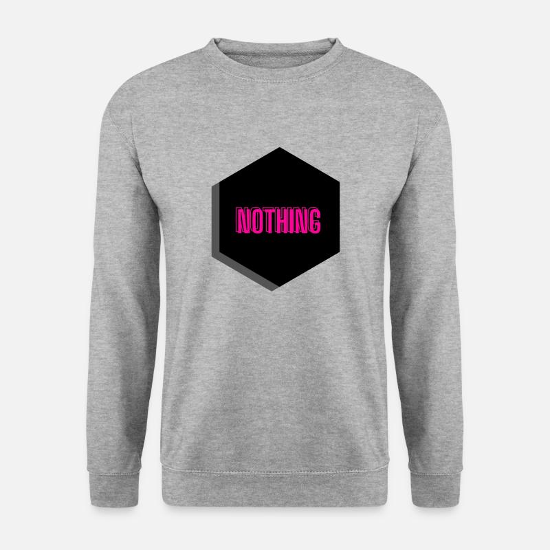 Nothing - Unisex Pullover - Weißgrau meliert