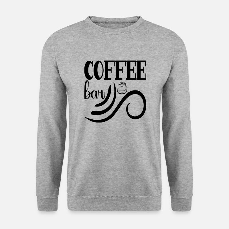 Coffee Bar - Unisex Pullover - Weißgrau meliert