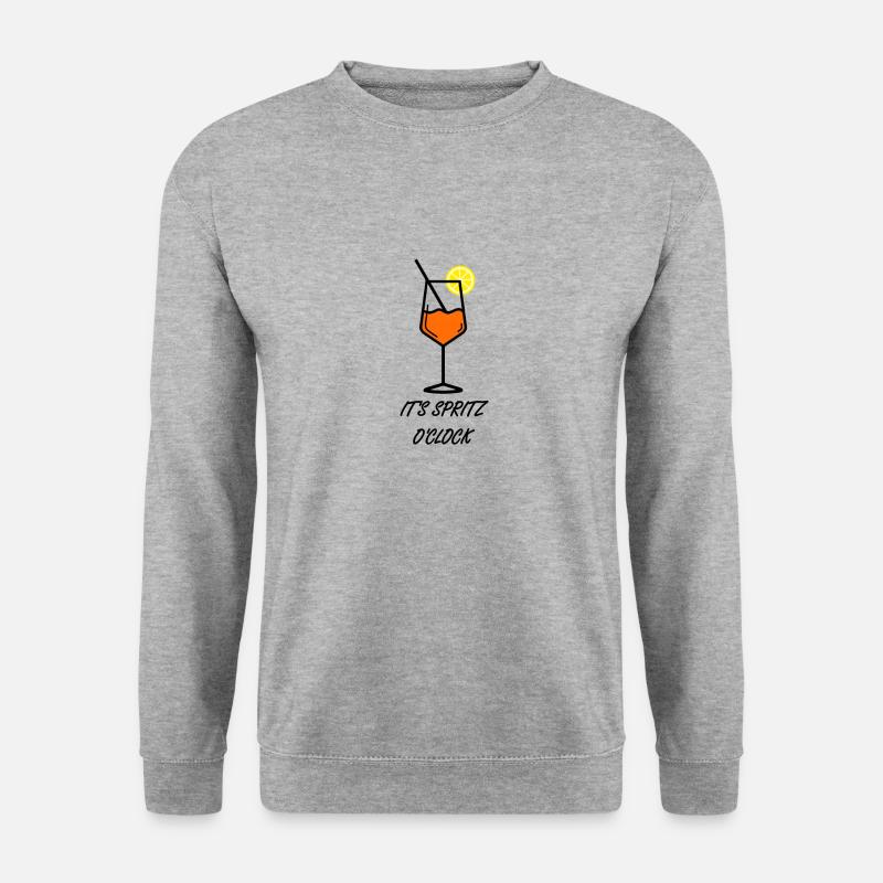 It's Spritz o'clock - Unisex Pullover - Weißgrau meliert