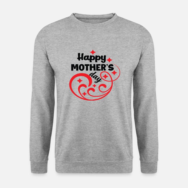 Happy Mother´s Day - Unisex Pullover - Weißgrau meliert