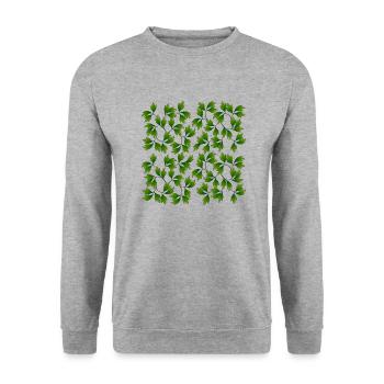 Liste - Unisex Pullover - Weißgrau meliert - Vorne - Alina (178cm) & Michal (187cm)