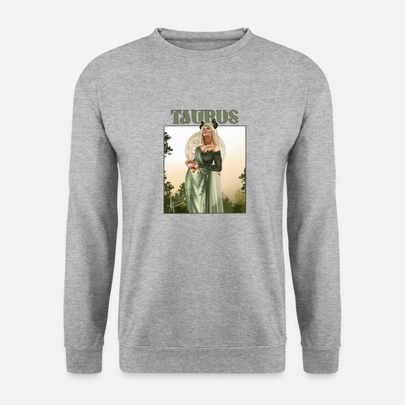 Taurus - Unisex Pullover - Weißgrau meliert